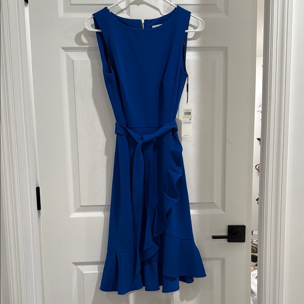 Calvin Klein Blue Sleeveless Dress